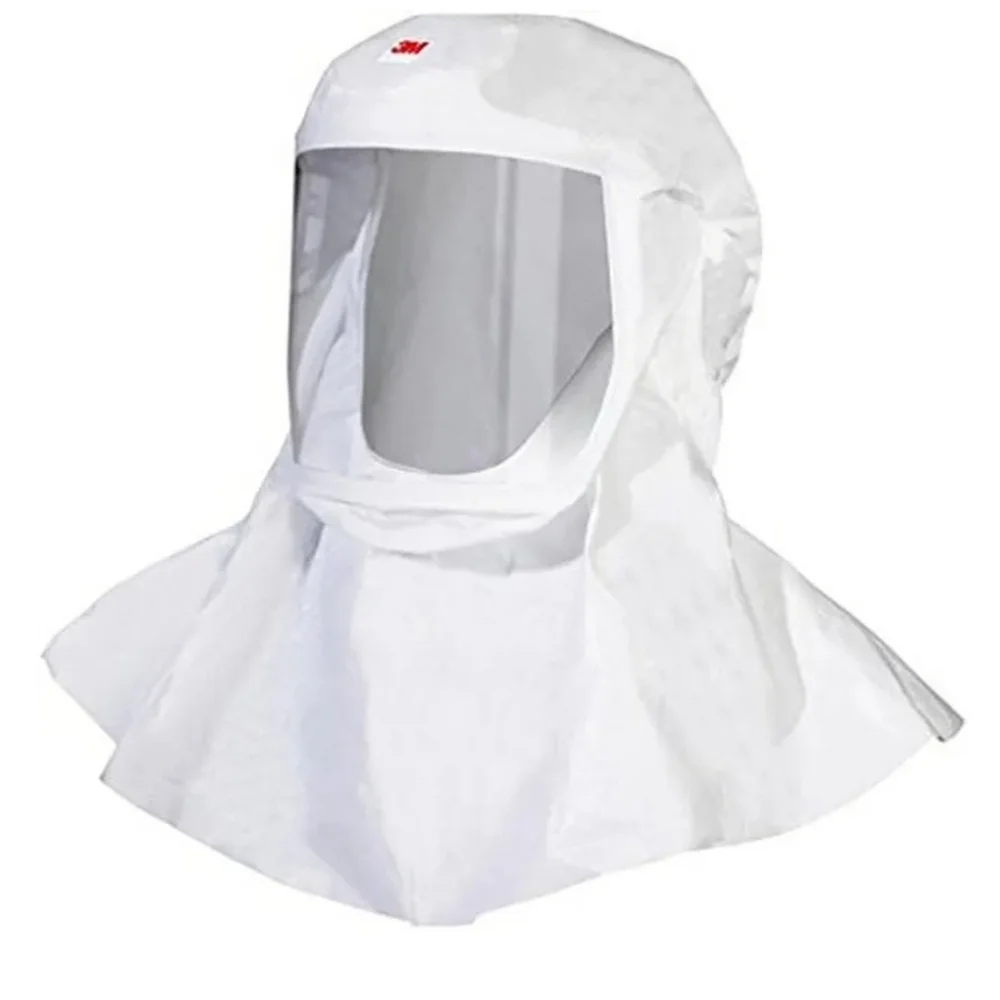 3M 00051131170834 Versaflo S-433L-5 Hooded Full Face Mask ~ 5 pcs ~ White